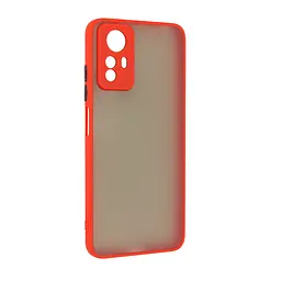 Чехол-панель-накладка для Xiaomi Redmi Note 12S 4G, Frosted Matte, красный, противоударный чехол с защитой всего корпуса, термополиуретан TPU + поликарбонат PC, ArmorStandart (ARM68557)