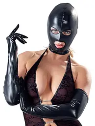 Маска для BDSM Bad Kitty Naughty Toys чорний - мініатюра 3