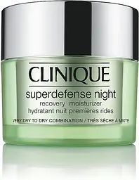 Нічний відновлювальний зволожувальний крем 50 мл Clinique Superdefense Night Recovery Moisturizer - мініатюра 1