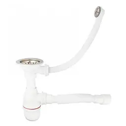 Сифон для мийки Bakimay PL1048 3 1/2" з переливом для керамічних мийок 30412