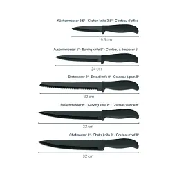 Набір ножів Kela Acida бамбук, 6 предметів (11283) - мініатюра 2