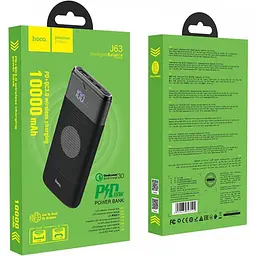 Додаткова батарея Hoco J63 Velocity PD+QC3.0 (10000mAh) Black - мініатюра 2