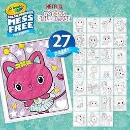 Набір для творчості Crayola Color Wonder Gabby's Dollhouse розмальовки фломастери наліпки - мініатюра 5