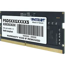 Модуль пам'яті SO-DIMM DDR5 Patriot Signature Line 8 ГБ 4800 МГц (PSD58G480041S) [175569] - мініатюра 3
