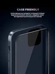 Захисне скло для Apple iPhone 11 Pro/XS, Supreme Black Icon, повноекранне загартоване скло 9H, 3D, протиударне, ультратонке, глянцеве, з олеофобним і жировідштовхуючим покриттям, з сіточкою на динамік, преміум, ArmorStandart (ARM59210) - мініатюра 7