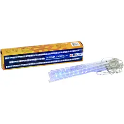 Гірлянда Delux Snowfall C 192LED 8х0.3 м IP44 EN Синя/Прозора (90017978) - мініатюра 1