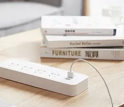 Мережевий фільтр-подовжувач MiJia Power Strip (4 розетки + 3 USB-port) 2 м White MJSWSKCXB-01QM (NRB4023CN) - мініатюра 4
