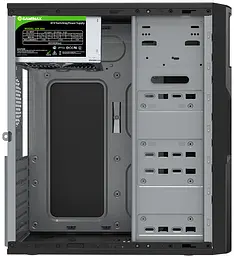 Корпус GameMax ET-212 Black, 400 Вт, Midi Tower, ATX / Micro ATX / Mini ITX, 2xUSB 3.0, 2xUSB 2.0 (ET-212-400W-U3) - мініатюра 4