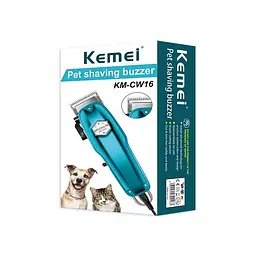 Професійна машинка для стрижки собак Kemei Km-CW16 (Блакитна) - мініатюра 2