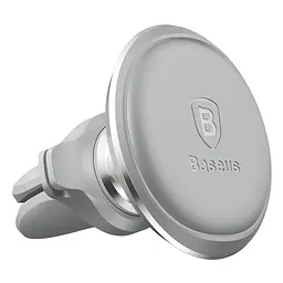 Магнітний автотримач для телефону Baseus Magnetic Air Vent Car Mount SUGX-A0S Сріблястий (5485400704) - мініатюра 2