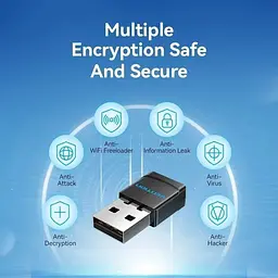 Адаптер USB Wi-Fi антена Vention 2.4 / 5GHz 150/433 Мбіт KDSB0 - мініатюра 3