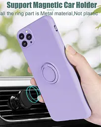 11 pro max бузковий Чохол Rokmym для iPhone 11 Pro Max з рідкого силікону, чохол для iPhone 11 Pro Max - мініатюра 4