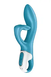 Вібратор кролик з трійним відростком Satisfyer Embrace me Turquoise