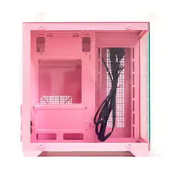Корпус GTL Gaming Infinity, Pink, без БЖ, Mid Tower, Micro ATX / Mini ITX, 1xUSB 3.0 / 2xUSB 2.0, макс. CPU - 160 мм / VGA - 320 мм, бічна та передня панель із загартованого скла (GTLN275-1P) - мініатюра 3