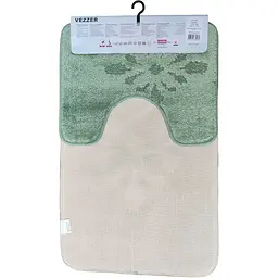 Набір килимків для ванної Vezzer Standart 60x100 та 60x50 см світло-зелений (VZS5504) - мініатюра 4