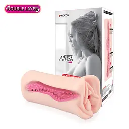 Мастурбатор-вагіна двошаровий Kokos Nara Double Layer - мініатюра 6