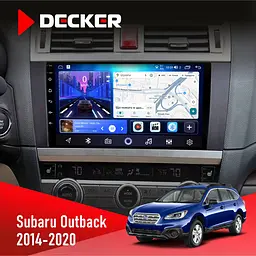 Штатна магнітола Subaru Outback 2014-2020 Decker D9-006 4x64, 4G Decker (НФ-00003853)