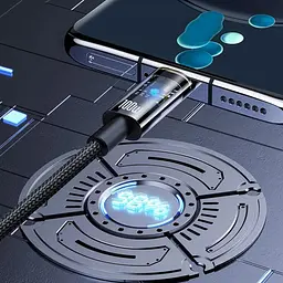 Кабель Baseus Explorer Series Auto Power-Off USB-A to USB-С 100w 2m Black (CATS000301) [152038] - мініатюра 10