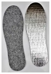 Устілки Coccine Aluminium Silver зимові теплоізоляційні повстяні з фольгою 4 мм. Розмір 39 - мініатюра 2