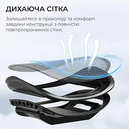 Офісне крісло Sihoo DORO C300 Pro Mesh Black with footrest (DORO-C300-PRO-M101-JT) - мініатюра 6