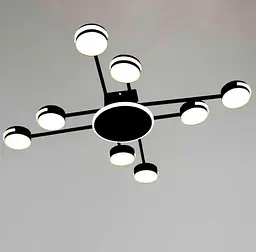 Стельова Led люстра Art 8673-8BK