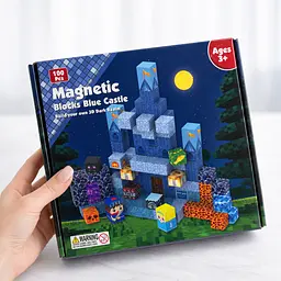 Магнітний конструктор Minecraft 100 шт по грі Майнкрафт Крижана фортеця Mk001063
