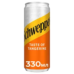 Напій соковмісний Schweppes Tangerine сильногазований з/б 330 мл (924934) - мініатюра 2