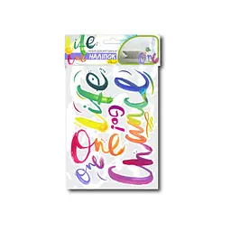 Набір декоративних наліпок А3 "One life" Апельсин НДН-03-3