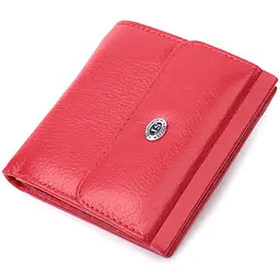 Зручне жіноче портмоне з натуральної шкіри ST Leather 22723 червоний