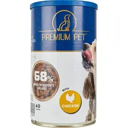 Консерви для собак PREMIUM PET Шматочки в соусі з куркою 1.240 г (4820255192260) - мініатюра 2