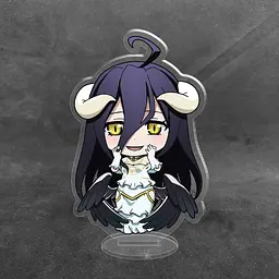 Акрилова колекційна фігурка Chibi Аніме Король Overlord Albedo, Альбедо 10 см - мініатюра 2