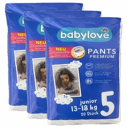 Підгузки-трусики Babylove Premium 5 junior (13-18 кг), 60 шт