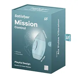 Стимулятор Satisfyer Mission Control Вакуумний, 10 см блакитний - мініатюра 6