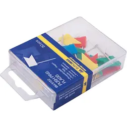 Кнопки Buromax push pins FLAGS, 30шт (BM.5152) - мініатюра 1