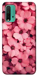 Чохол Demsky Pink flowers для Xiaomi Redmi Note 9 4G / Redmi 9 Power / Redmi 9T