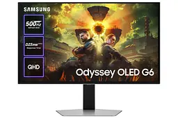 Монітор 27" Samsung G6 G60SF LS27FG602SIXUA (LS27FG602SIXUA) 2560x1440 (QHD 2K) OLED 500 Hz