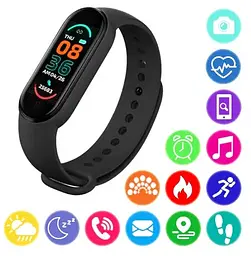 Смарт-браслет Smart Band M6 чорний - мініатюра 5