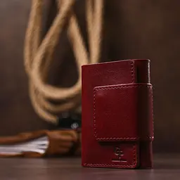 Практичне жіноче портмоне Grande Pelle 11574 бордове - мініатюра 8