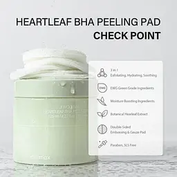 Пілінг-педи з екстрактом хауттюйнії та BHA Ji Woo Gae Heartleaf Bha Peeling Pad Celimax 60 шт - мініатюра 2