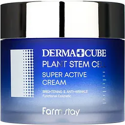 Крем  для обличчя FarmStay Derma Cube Plant Stem Cell Super Active Cream 80 мл - мініатюра 2
