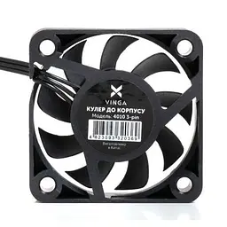 Кулер до корпусу Vinga (4010 3-pin ОЕМ) - мініатюра 3