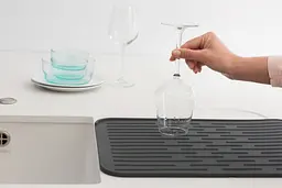 Килимок-сушарка для посуду Brabantia Dish Drying, 43,8 х32,5х0,9 см, темно-сірий (117442) - мініатюра 2