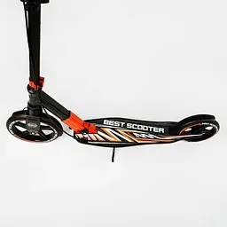 Самокат Best Scooter складаний Від 3 до 16 років Чорно-жовтогарячий 000231303 - мініатюра 3
