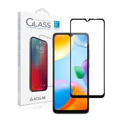 Скло захисне ACCLAB Full Glue Xiaomi Redmi 10C Black (1283126527142) - мініатюра 2