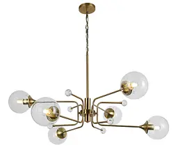 Люстра молекула Levistella 752L7735-6 BRZ+CL