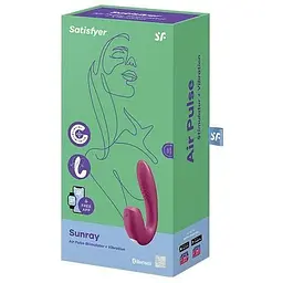 Вакуумний смарт вібратор Satisfyer Sunray вакуумний вібратор Червоний - мініатюра 7
