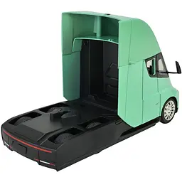 Колекційна металева модель вантажівки Автопром Tesla Semi Truck із зарядною станцією, інерцією, світлом та звуком 1:24 - мініатюра 3