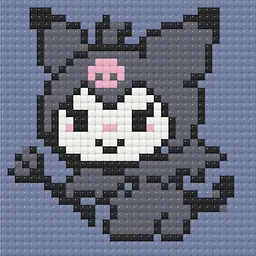 Алмазна мозаїка міні Куромі Kuromi 10х10 см