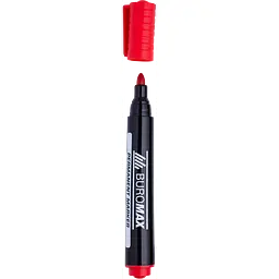 Маркер Buromax Jobmax водостійкий червоний (BM.8700-05) - мініатюра 2