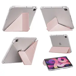 Чохол до планшета BeCover Ultra Slim Origami Transparent Apple iPad Air 11" M4 2026 Pink (715185) - мініатюра 5